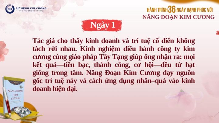 Ngày 01/HP36: Khởi đầu gieo hạt trí tuệ