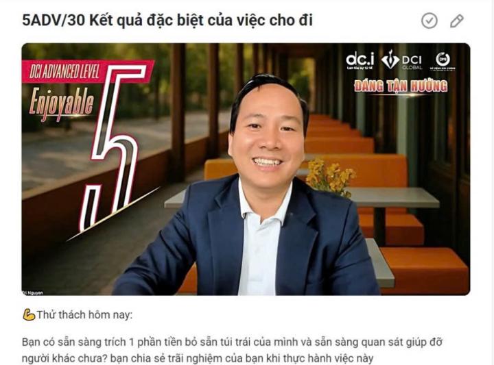 5ADV/30 Kết quả đặc biệt của việc cho đi