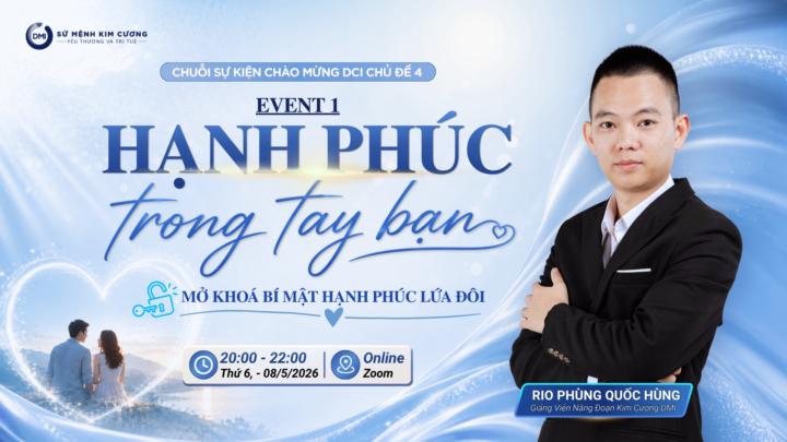 20H Tối Nay (8/5)! Khám Phá Bí Mật của Hạnh Phúc Lứa Đôi cùng thầy Rio Hùng 💖💕