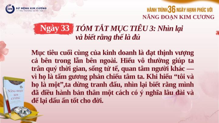 Ngày 33/H36 Kinh Doanh Để Sống Cuộc Đời Ý Nghĩa