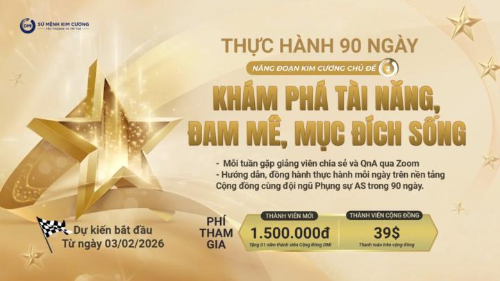 🌱 90 NGÀY THỰC HÀNH DCI 2 – ĐỂ ĐIỀU BẠN HIỂU TRỞ THÀNH CUỘC SỐNG CỦA BẠN 🌱