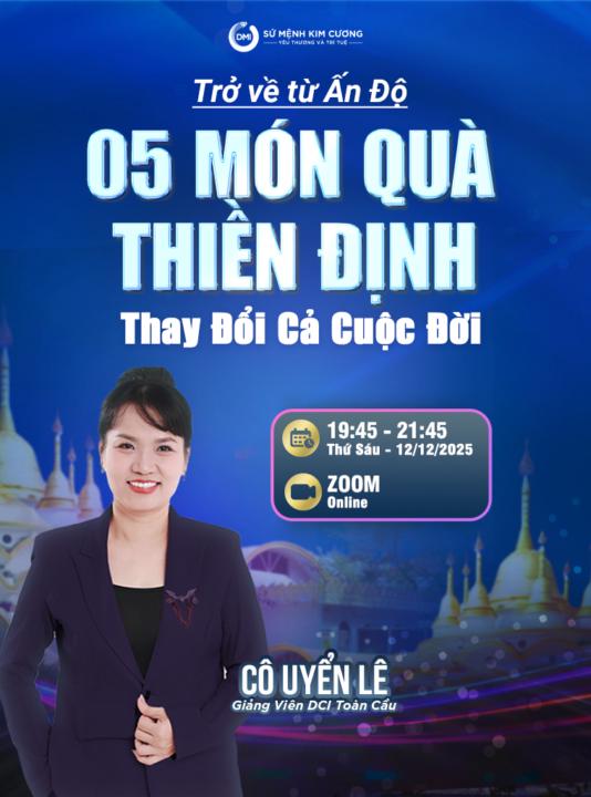 🔥 TRỞ VỀ TỪ ẤN ĐỘ – 05 MÓN QUÀ THIỀN ĐỊNH CÓ THỂ THAY ĐỔI CẢ CUỘC ĐỜI BẠN 🔥