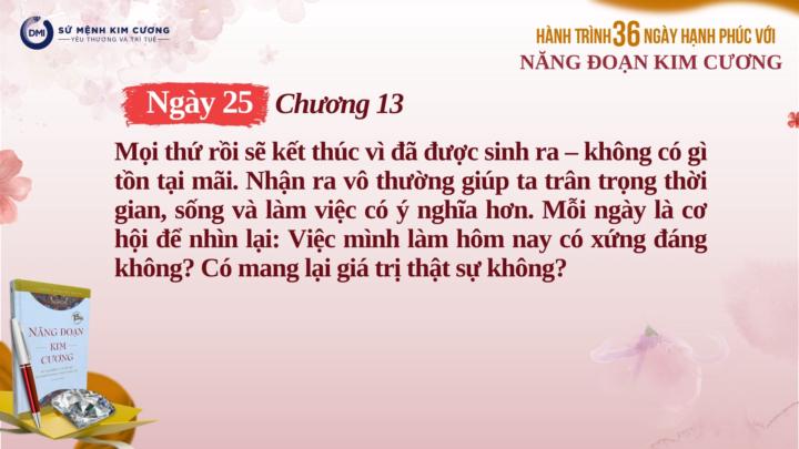 Ngày 25/H36 Sự Vô Thường - Động Lực Thịnh Vượng