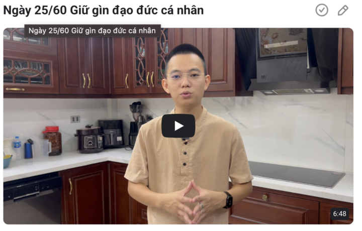 Ngày 25/60 Thử thách 60 ngày gieo hạt tài chính