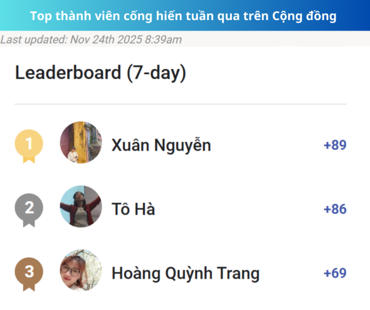 🌟NHỮNG CẬP NHẬT & SỰ KIỆN TUẦN CUỐI CÙNG – THÁNG 11/2025 🌟