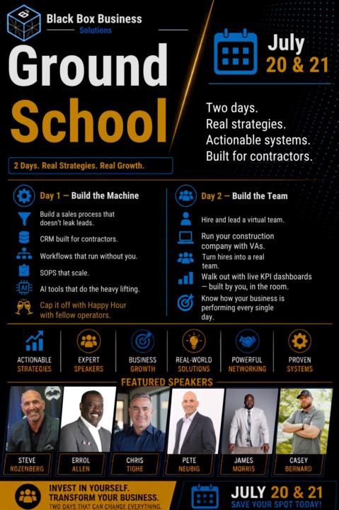 ⏰ Ground School is almost here!