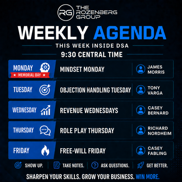 Weekly Call Lineup – Don’t Miss This
