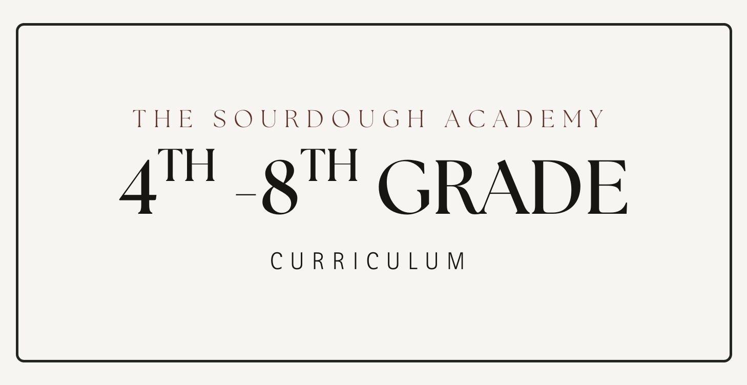 4th - 8th Grade Curriculum