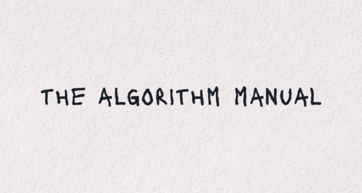 The Algorithm Manual