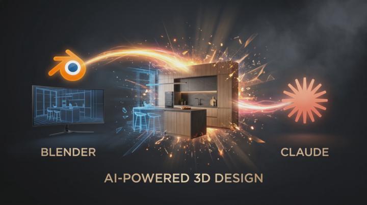 Директна диктовка и изпълнение на 3D модел през Claude и Higgsfield