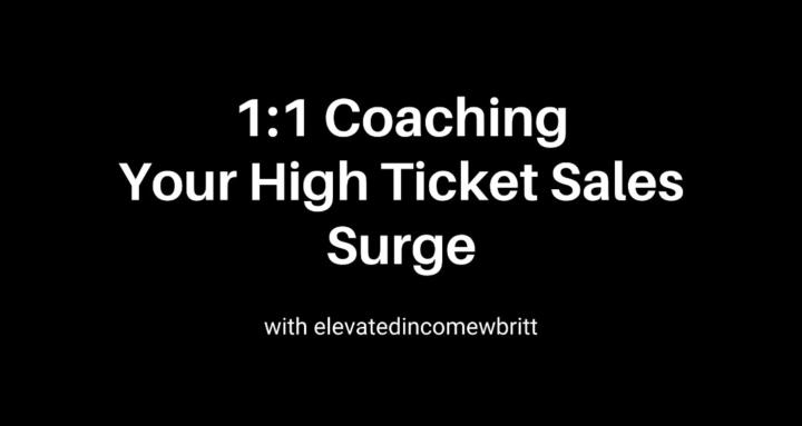 1:1 Coaching,  Sales Society🤑