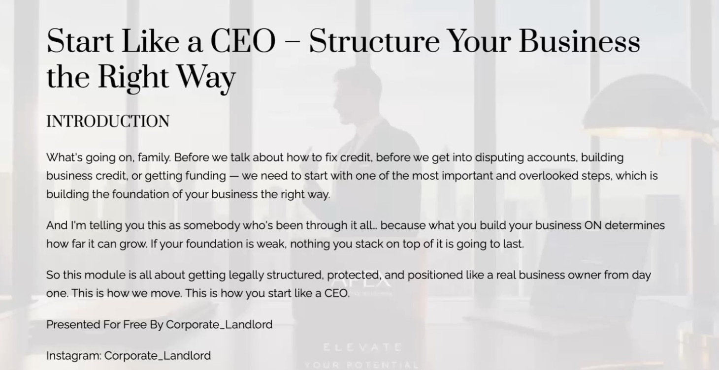 How To Structure Your Business (The Right Way)