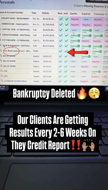 Bankruptcy Removed🔥