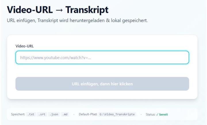 das Video-URL --> DownLoad- und Transkript-Tool ist nun im Classroom