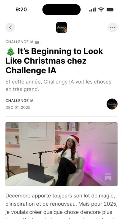 J'ai lancé mon calendrier de l'avent hier, voici le bilan sur substack