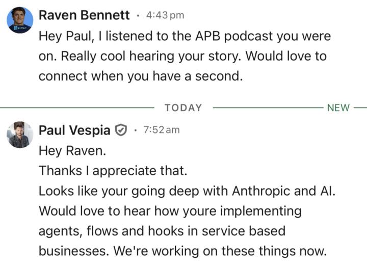 LinkedIn Dm -> Hot lead! 