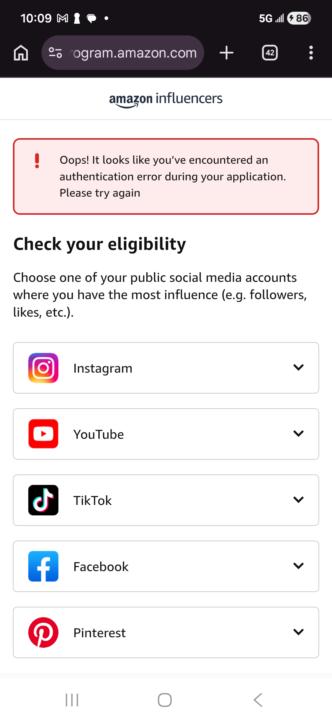 Authentication problem