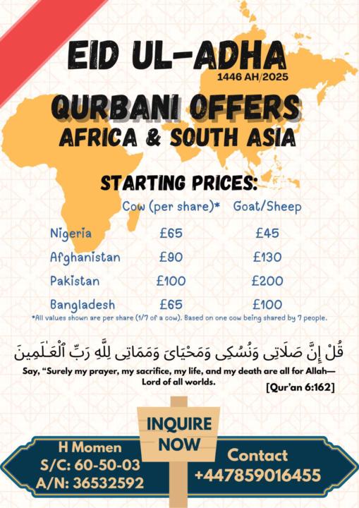 Eid ul-Adha Qurbani 2025