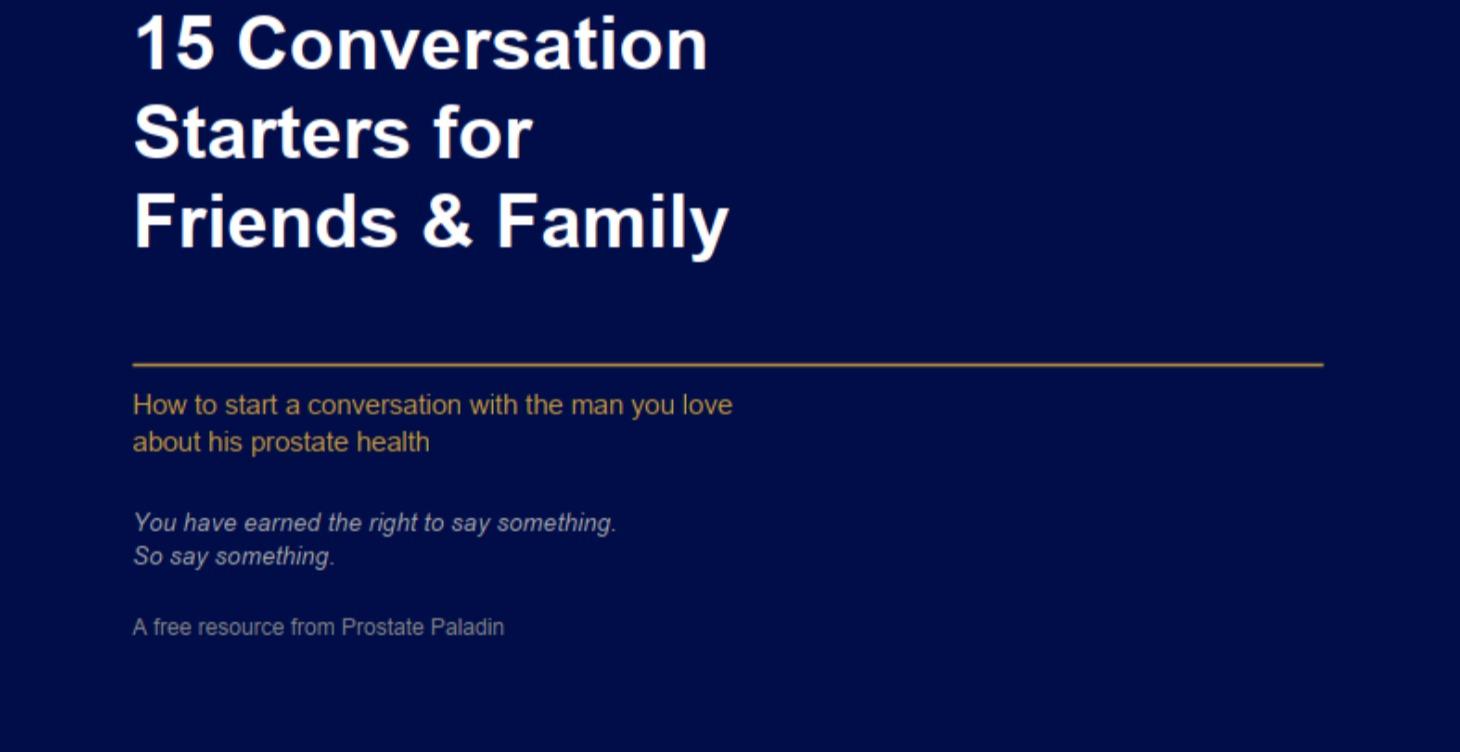 15 Conversations starters for Friends and Family