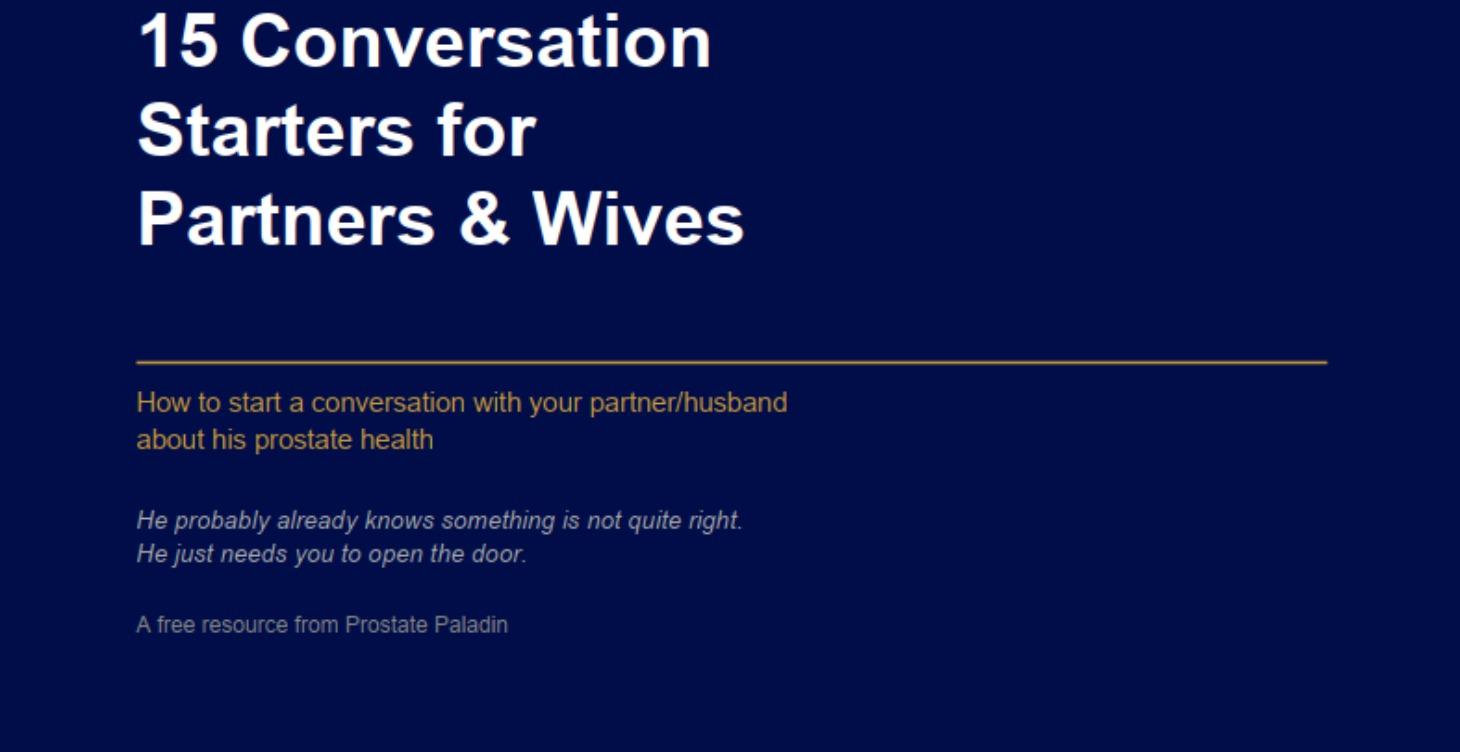 15 Conversation starters for Partners and Wives