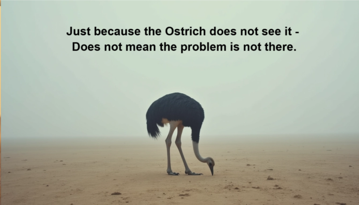 Burying your Head in the Sand - Never Solves the Problem