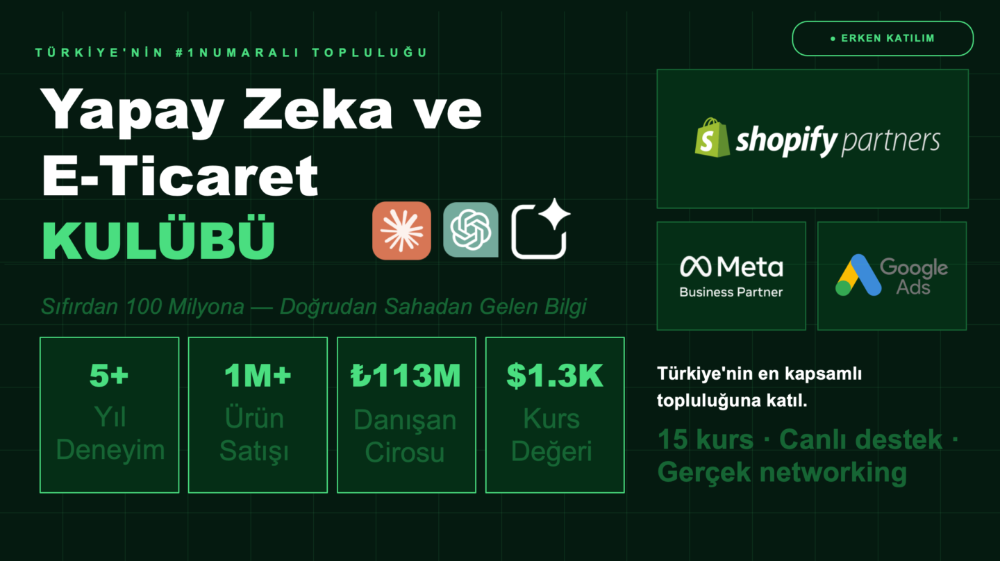 Yapay Zeka E-Ticaret Kulübü