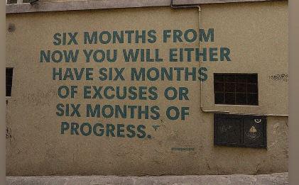 11 / 26  Check in: Excuses or Progress