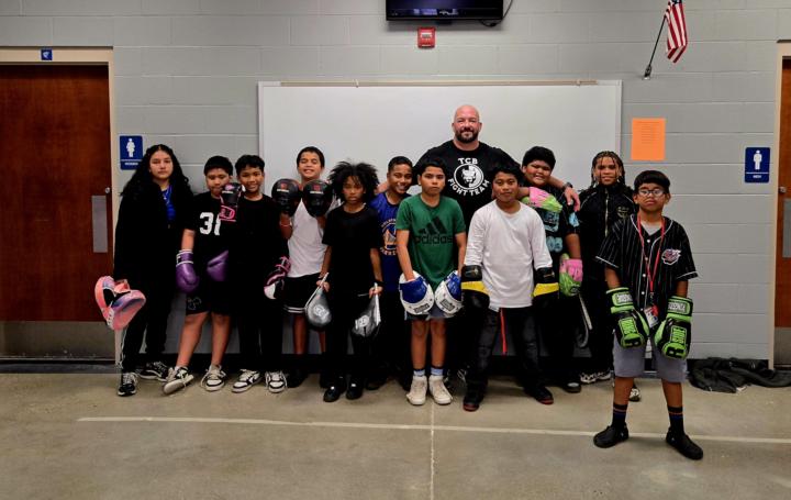 Kids outreach through boxing