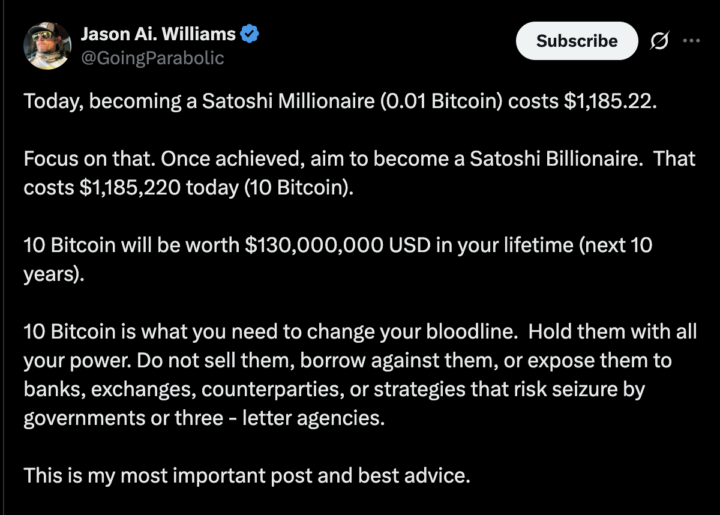 10 BTC to change your bloodline...