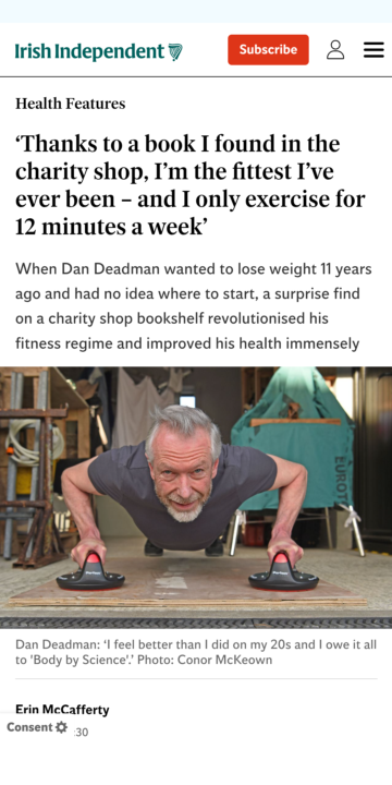 Irish Independent newspaper article.