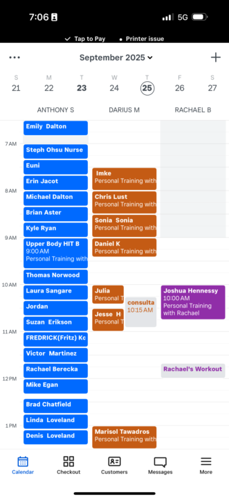 New personal record for scheduled apts in a day. 