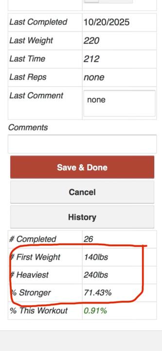 Quickly showing a client progress