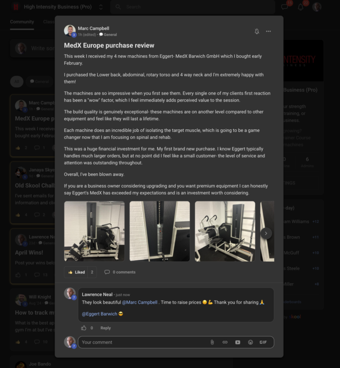 Marc Campbell's MedX Europe Review