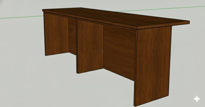 (Lead) Kitchen Island with overhang for seating 