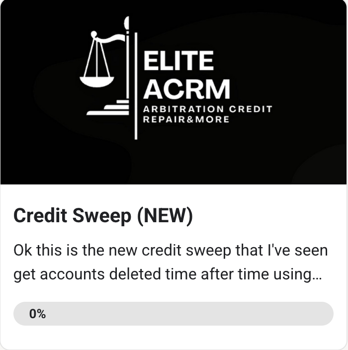Credit Sweep (New)  