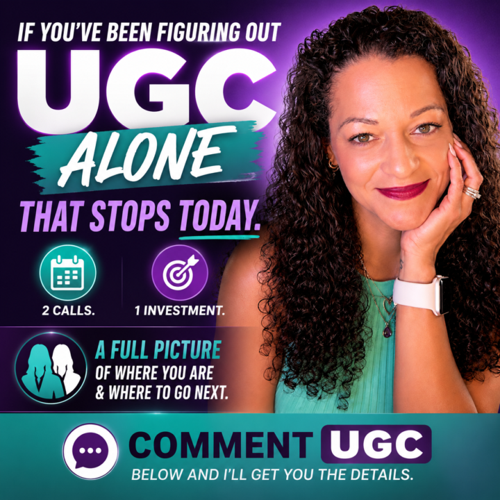 If you’ve been figuring out UGC alone, that stops today.