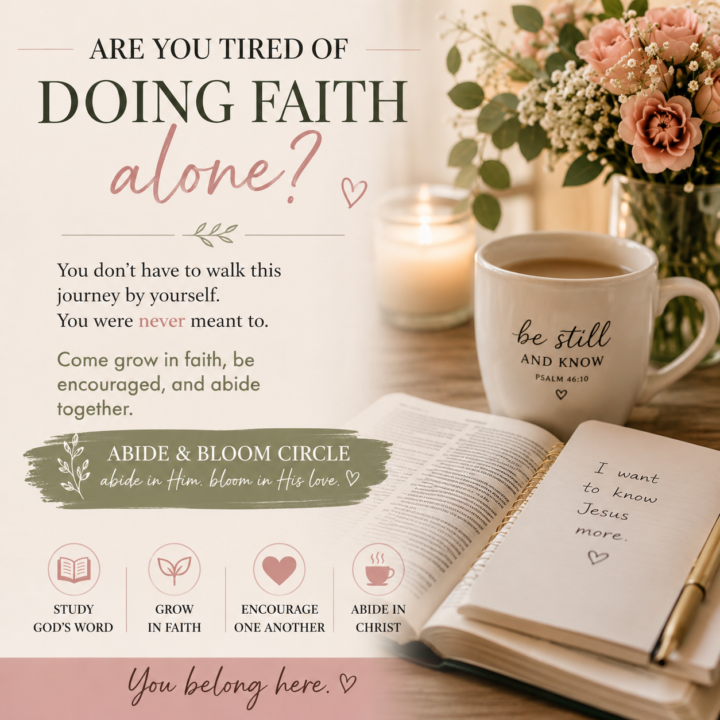 Are You Tired of Doing Faith Alone?