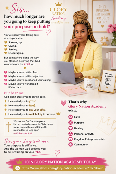 ✨ Sis… how much longer are you going to keep putting your purpose on hold?