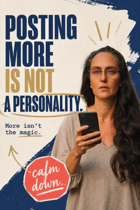 💙Posting More Is Not a Personality.