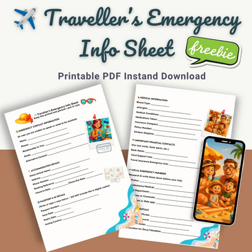 Travel Smarter: Your Free Emergency Info Sheet for Peace of Mind ✈️