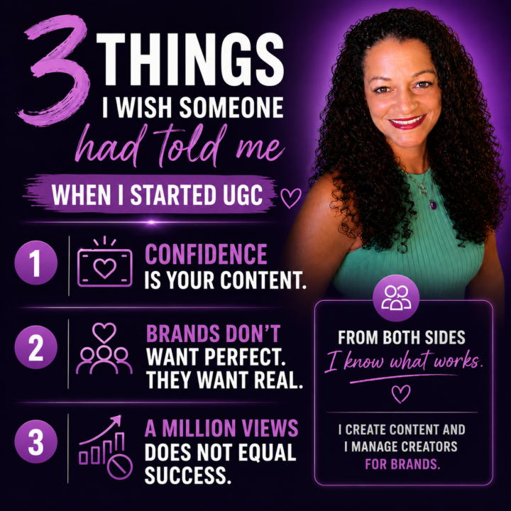  3 things I wish someone had told me when I started UGC 👇🏽