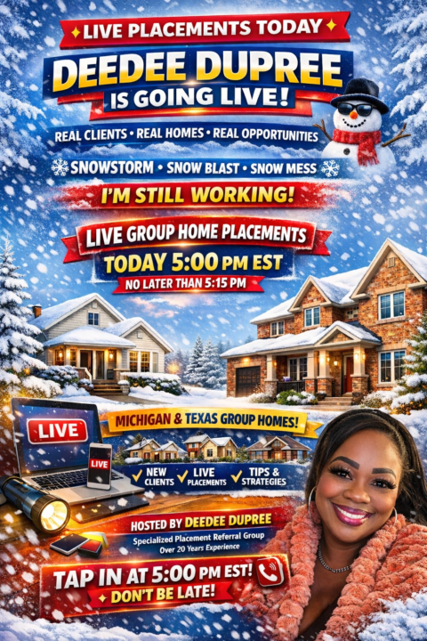 Live PLACEMENTS W/Dee Dee tap In☎️🚨🌍🏘️