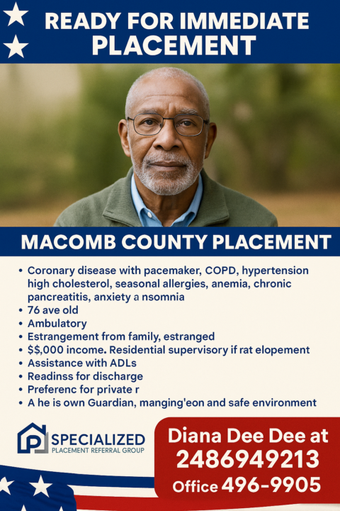 New Lead - MACOMB County, Mi 