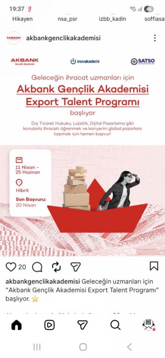 Akbank Export Talent Programı " Dijital Pazarlama ... "