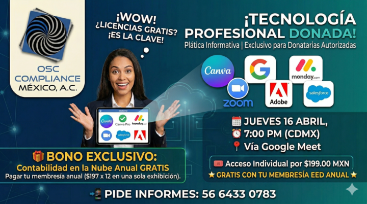 Este jueves 16 abril a las 7 pm en Meet 