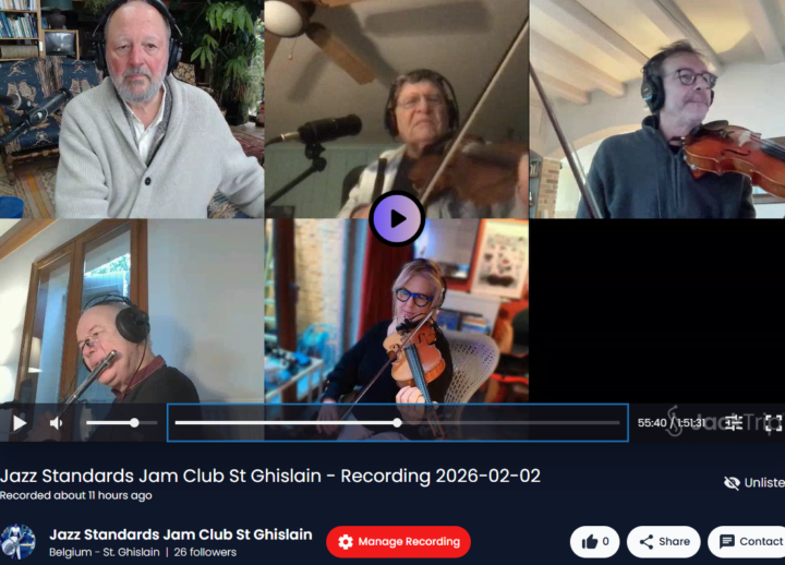 3 violins at the Monday Morning Jam