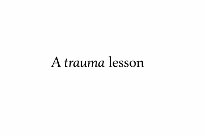 A Couples Trauma Lesson 
