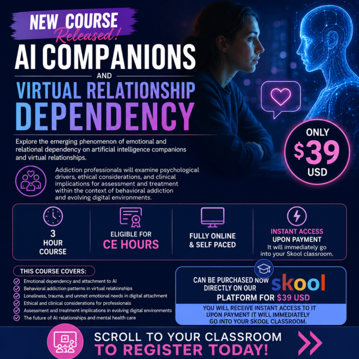 NEW COURSE! AI Companions and Virtual Relationship Dependency