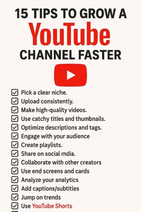 15 PROVEN TIPS TO GROW AND MONETIZE YOUR YOUTUBE CHANNEL FASTER