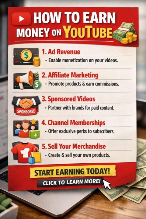 HOW TO EARN MONEY ON YouTube